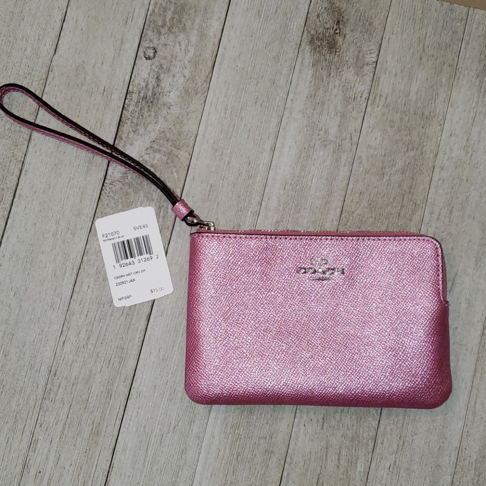 Coach Pink wristlet